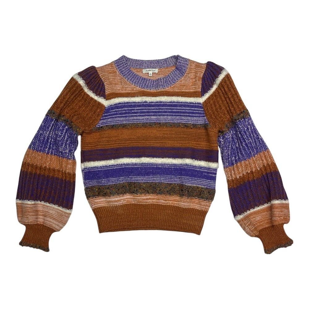 Another Love Raelynn Balloon Sleeve Boho Sweater